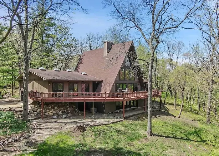 Ferienhaus Private A-frame - 5 Acres-fishing Pond-rock Bull Valley