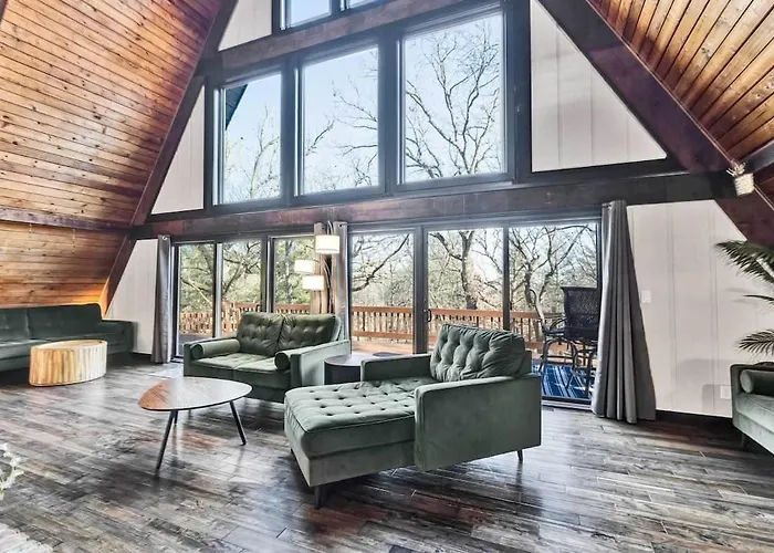 Ferienhaus Private A-frame - 5 Acres-fishing Pond-rock *